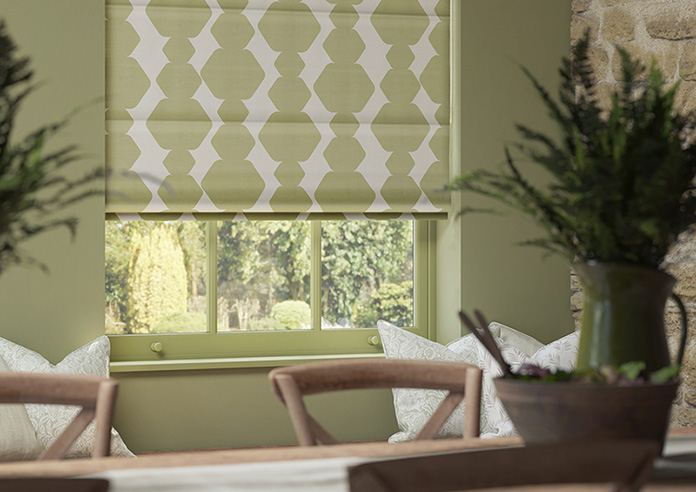Construct, Grass Green - Motorised Roman Blind - Image 5